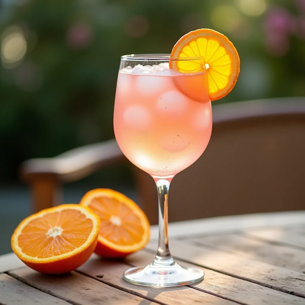 Spritz au pamplemousse rose