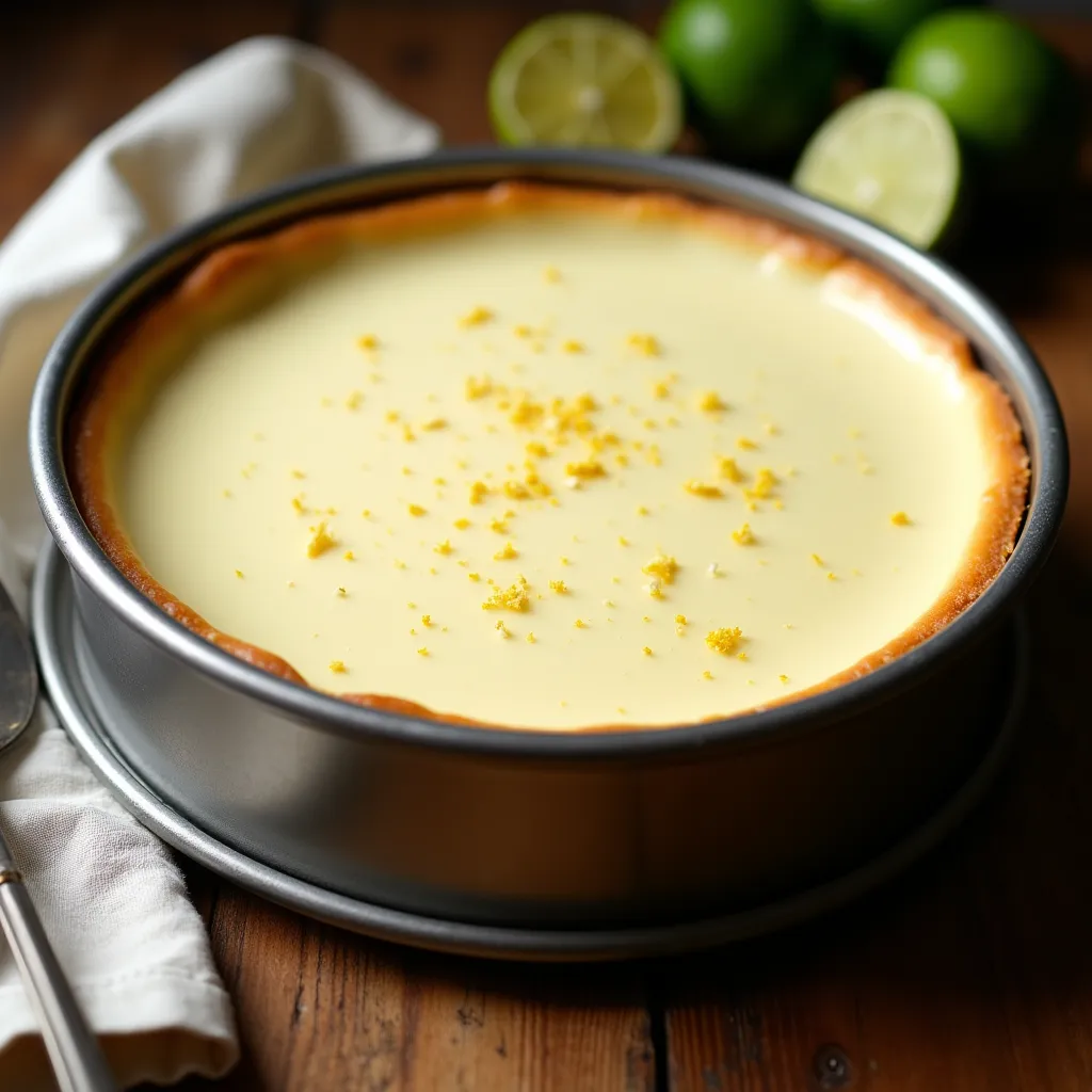 Cheesecake au citron vert sans cuisson